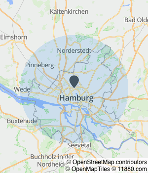 Kartendarstellung des Servicegebiets von Edelsteinfasser Kumar