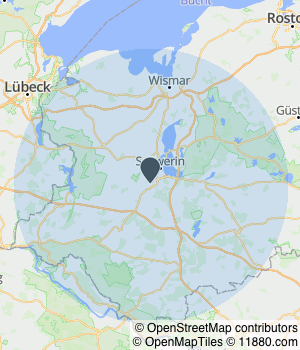 Kartendarstellung des Servicegebiets von KIV Kraus