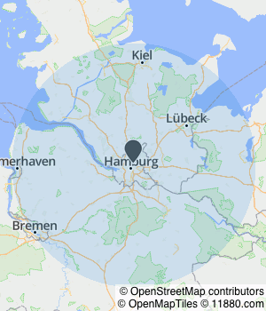 Kartendarstellung des Servicegebiets von KFZ-Service Christian Winkler