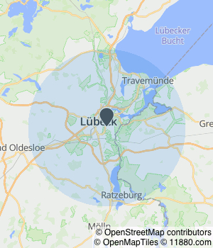 Kartendarstellung des Servicegebiets von www.hausmeisterservicebrand.de