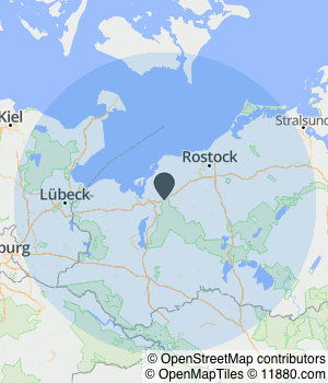 Kartendarstellung des Servicegebiets von Rechtsanwalt Stefan Goldacker