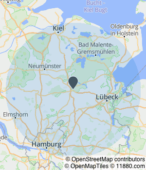 Servicegebiet von Schmidt Computer Kartendarstellung des Servicegebiets von Schmidt Computer